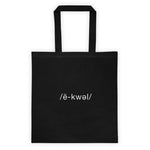 Equal tote bag